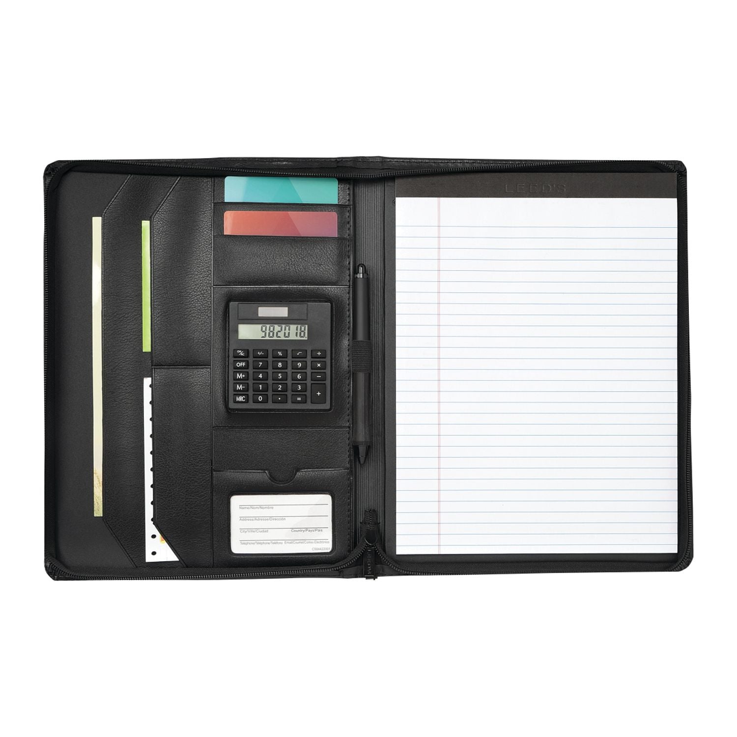 FSC® Mix Manchester Zippered Padfolio