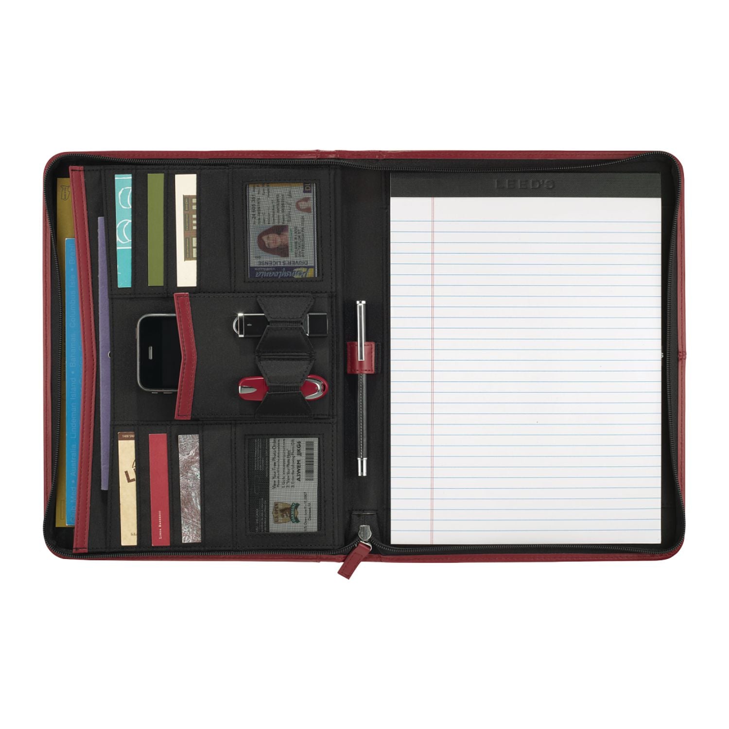 Pedova Zippered Padfolio