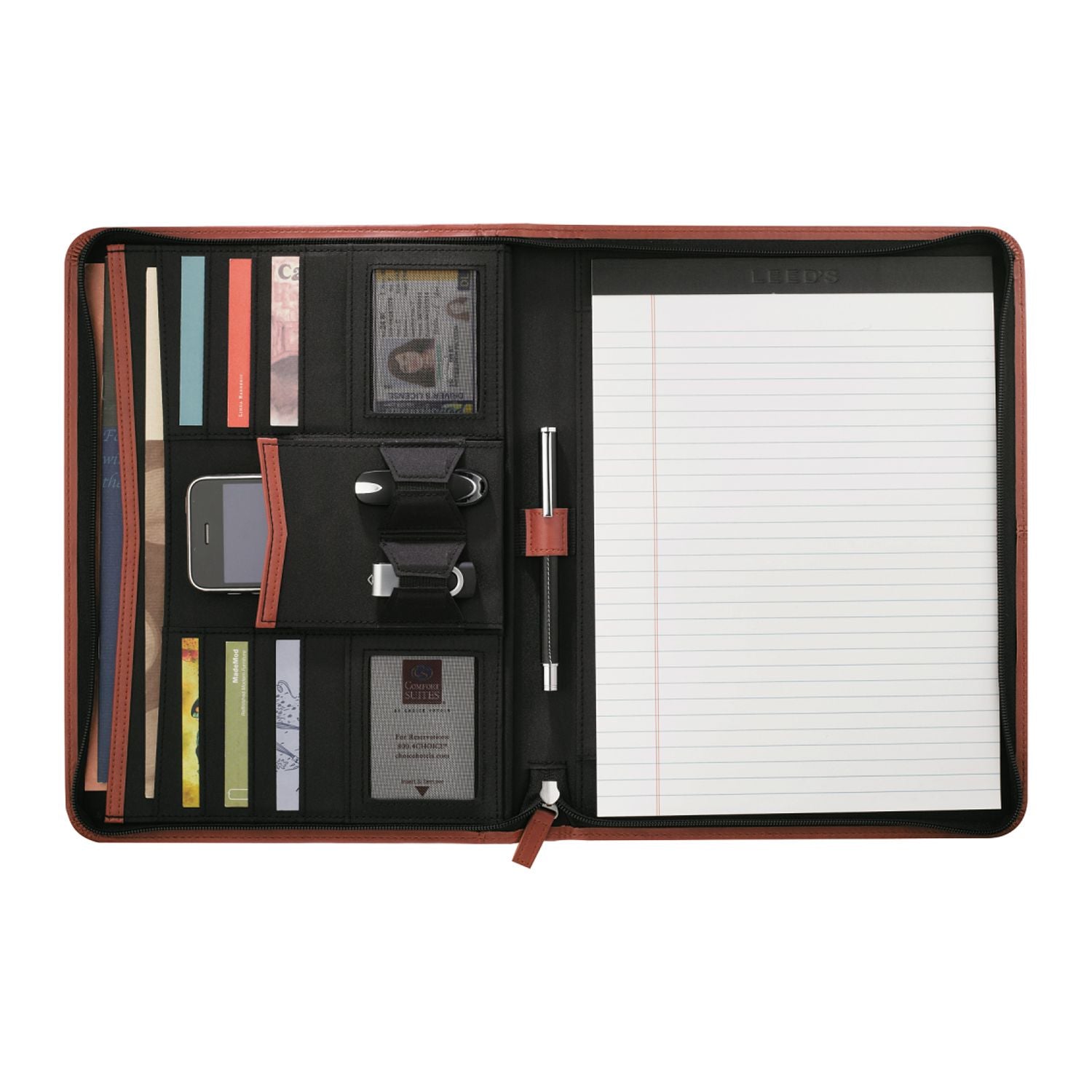 Pedova Zippered Padfolio