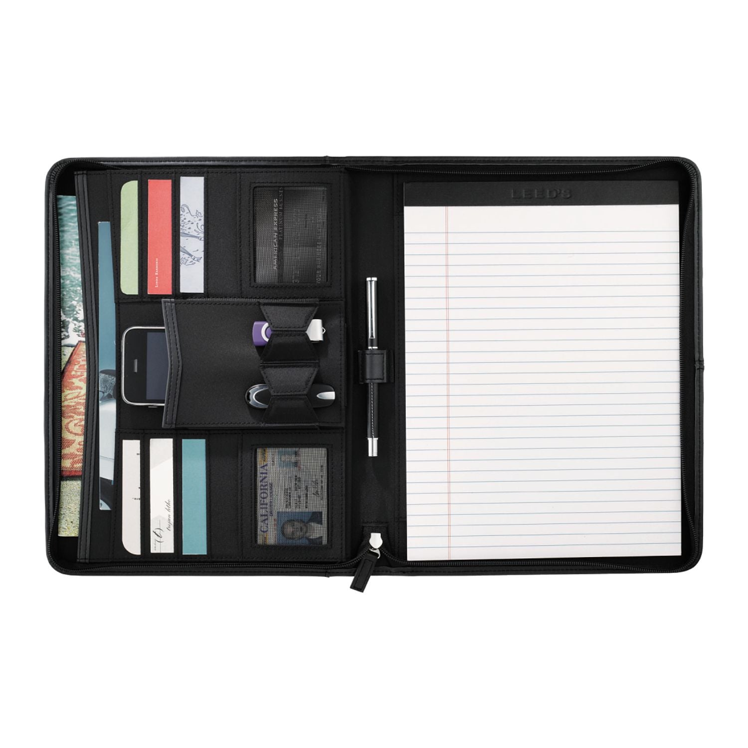 Pedova Zippered Padfolio