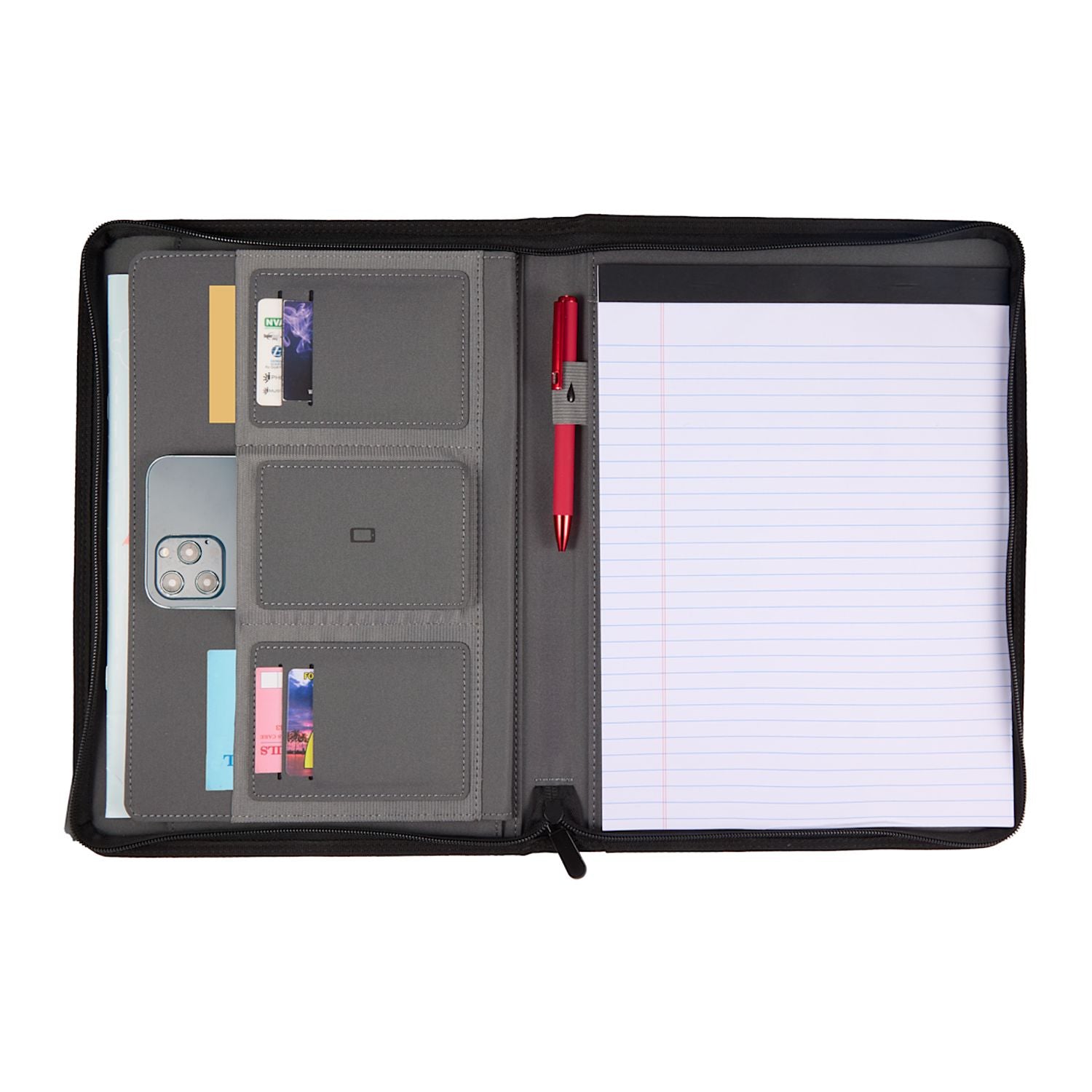 Puffer Zippered Padfolio with FSC® Recycled Paper