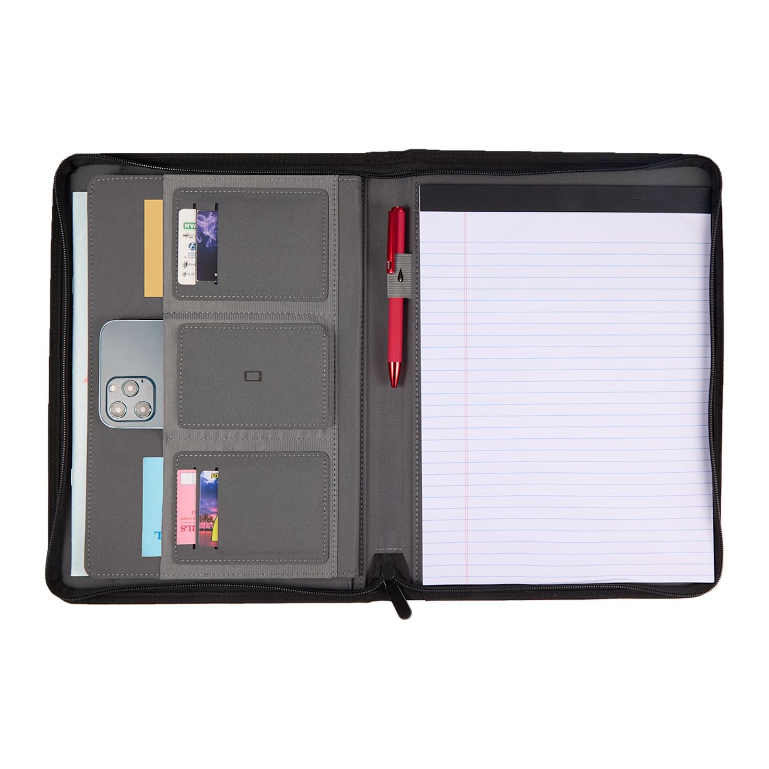 Puffer Zippered Padfolio with FSC® Recycled Paper