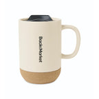Bone Valo Ceramic Lidded Mug - 14 Oz.