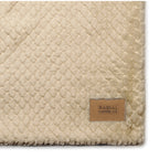 Close up of Fawn Luxe Nordic Recycled Polyester Throw Blanket