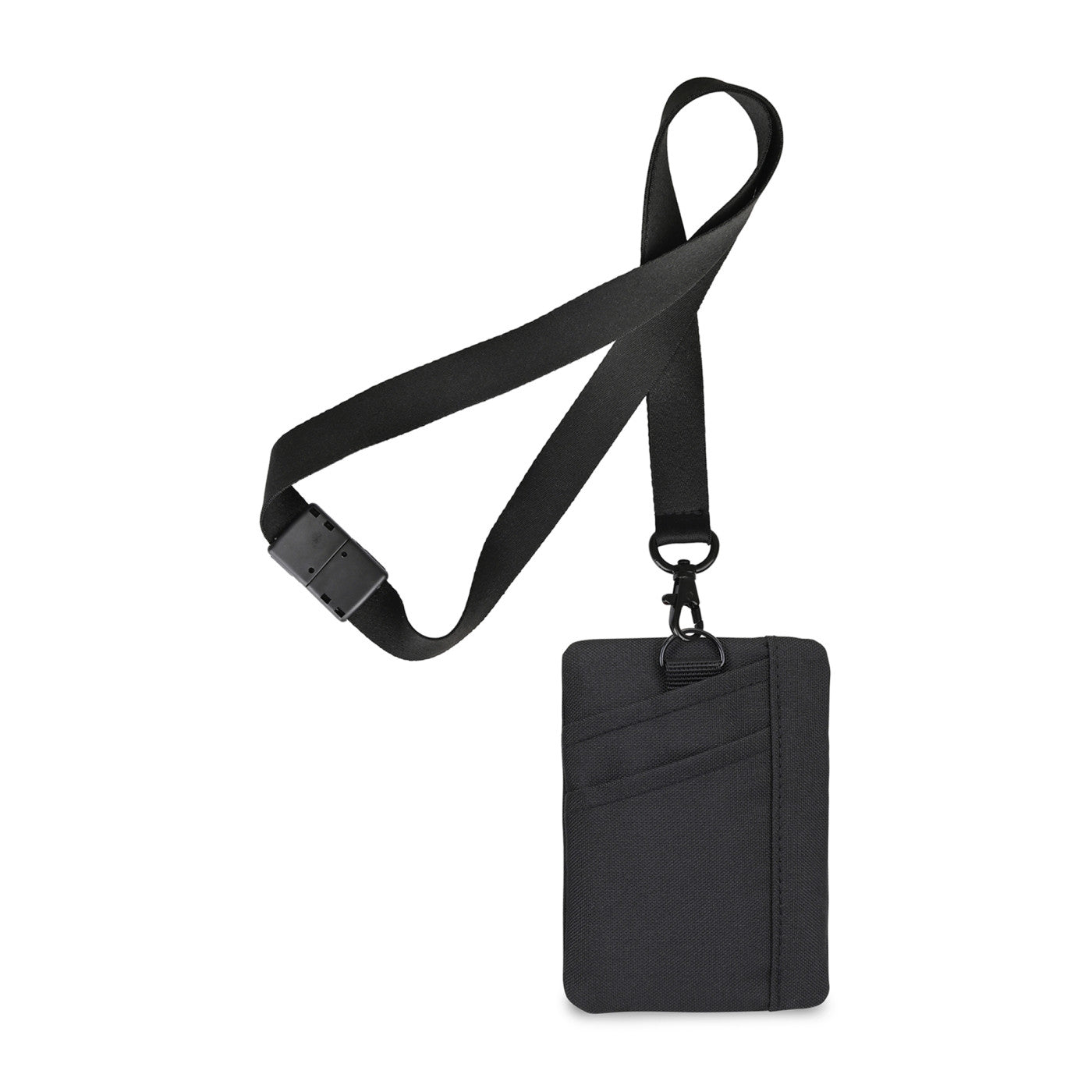 Rally Recycled ID Pouch Lanyard - Black