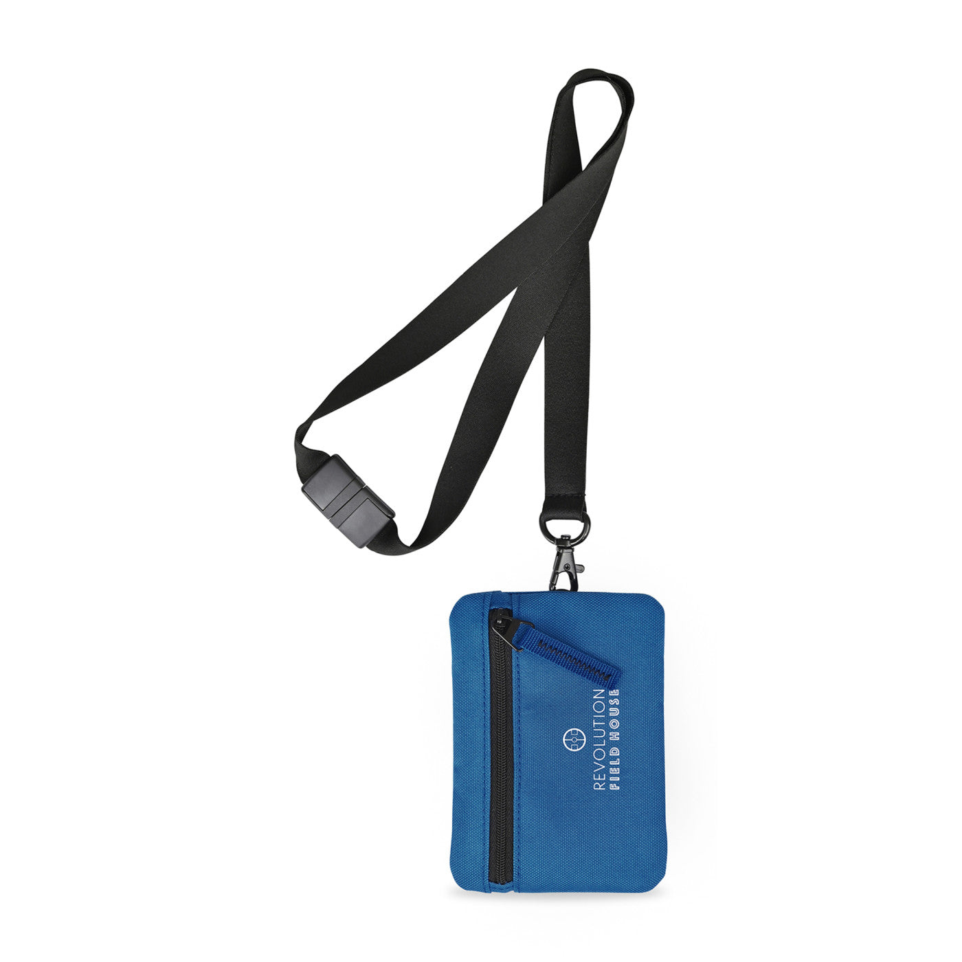 Rally Recycled ID Pouch Lanyard - Blue