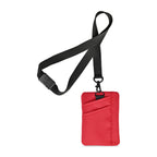 Rally Recycled ID Pouch Lanyard - Red