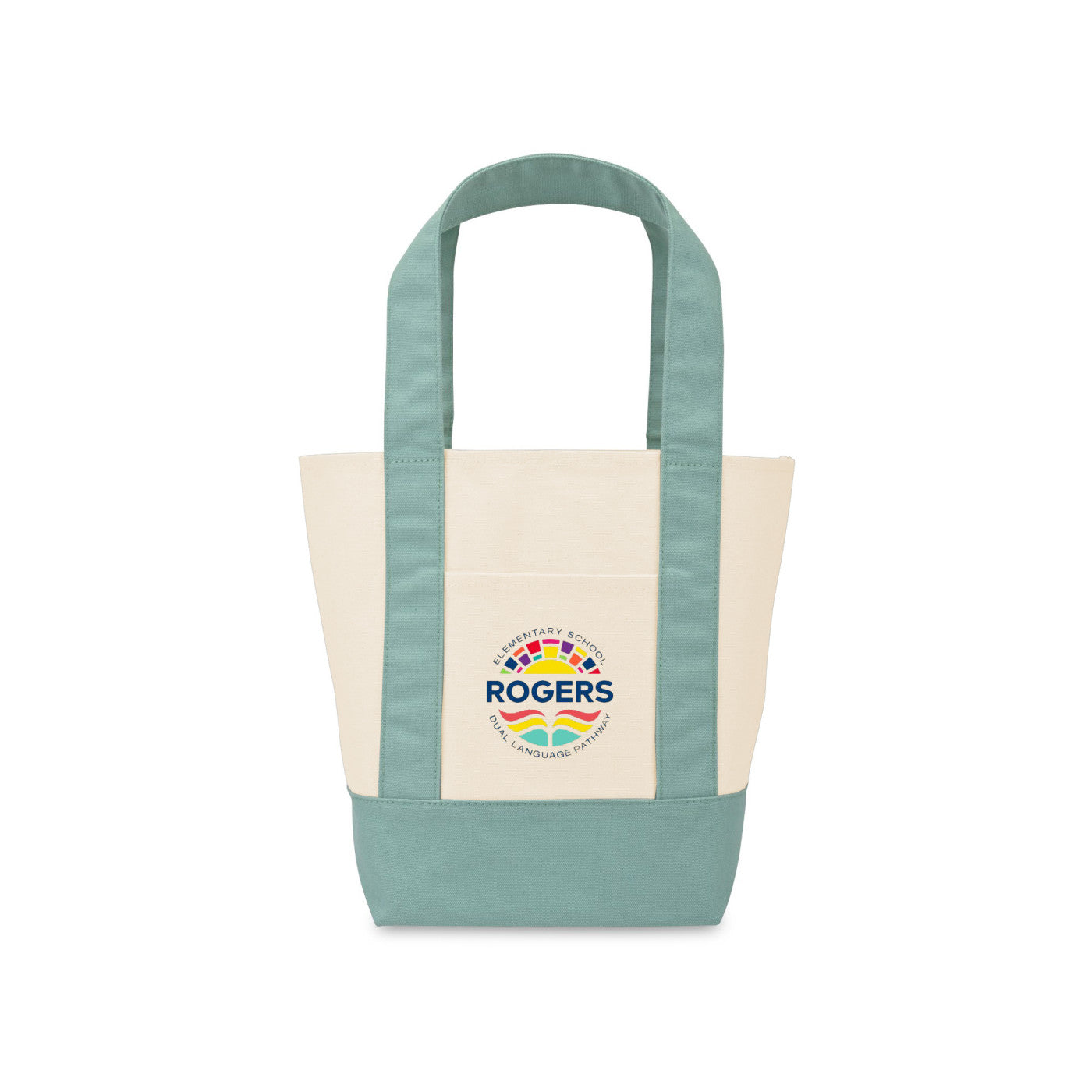 Pastel Green Mini Canvas Tote