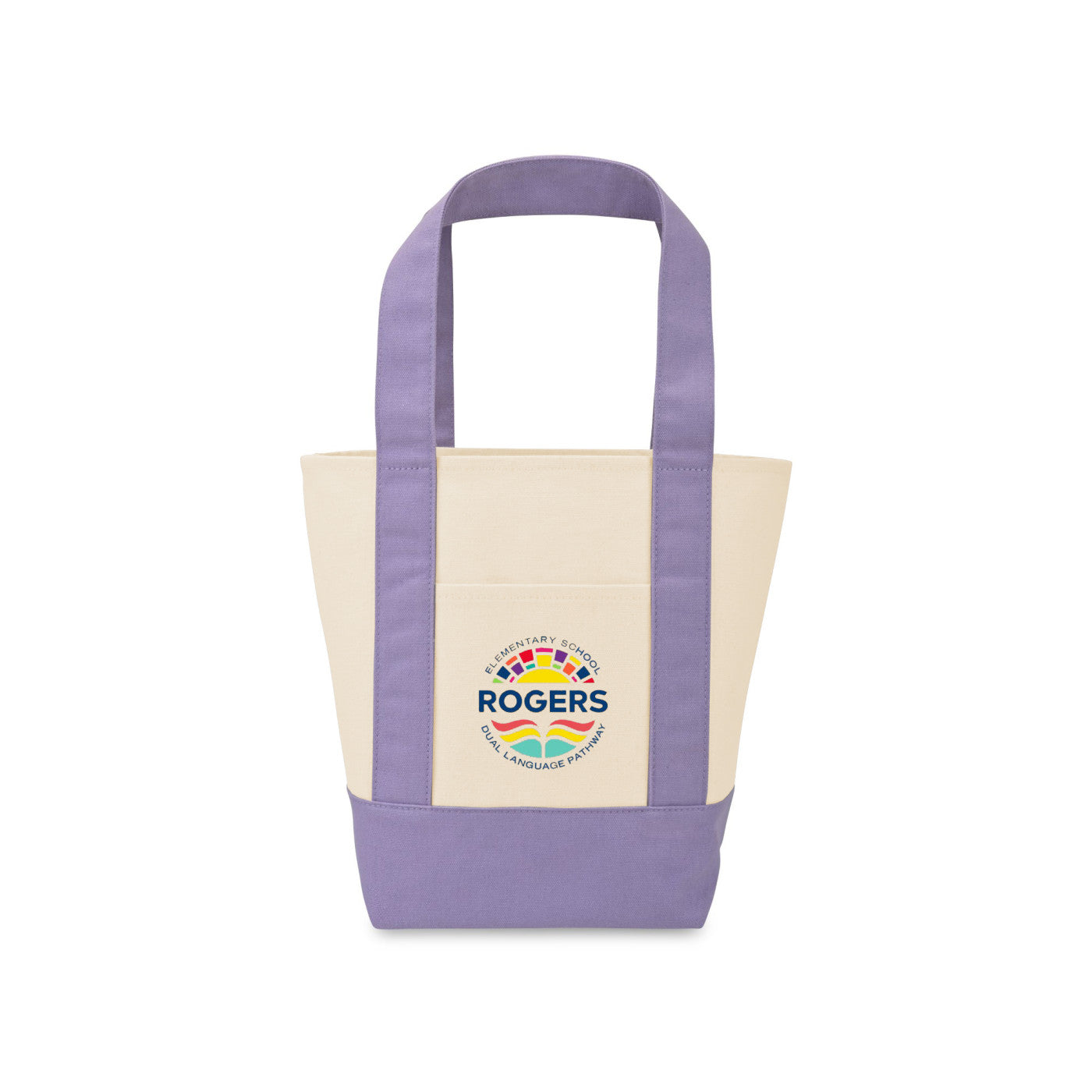 Pastel Purple Mini Canvas Tote