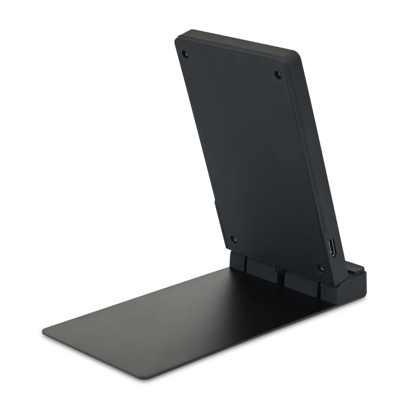 Eden Recycled rPET Collapsible Desk Charger shown from behind