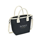 Black Mini Market Street Crossbody Tote