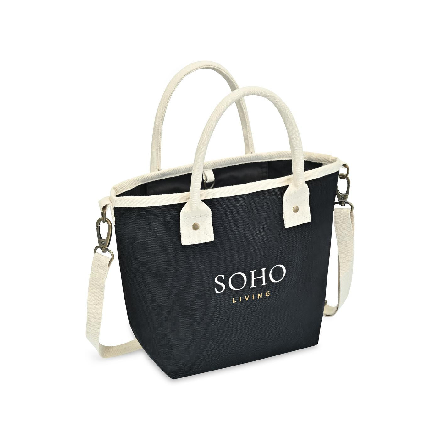 Black Mini Market Street Crossbody Tote