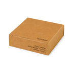 A square brown cardboard box that the product comes in