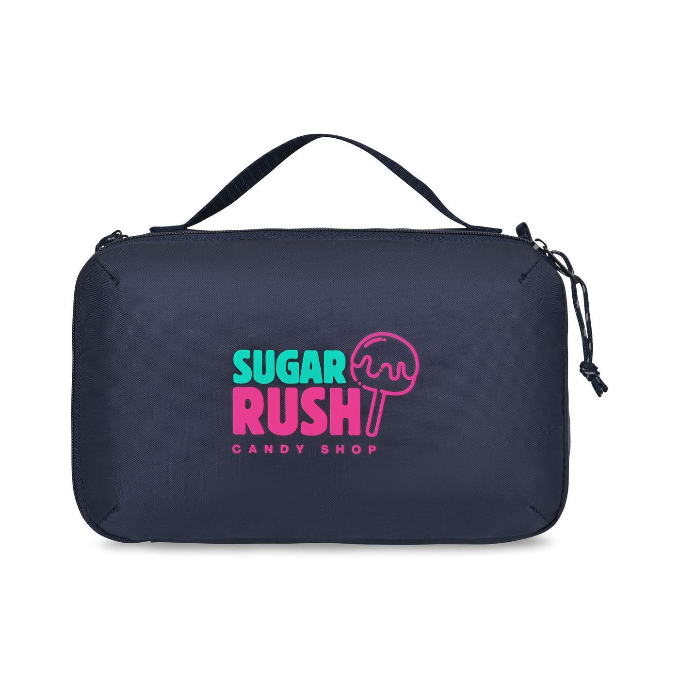 Parker Recycled rPET Dual Zippered Pouch - Navy