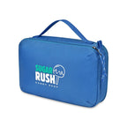 Parker Recycled rPET Dual Zippered Pouch - Blue