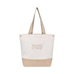 Recycled Cotton Canvas Jute Tote - AWARE™ - Natural