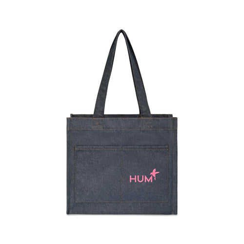 Recycled Cotton Pocket Tote - AWARE™ - Denim