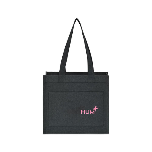 Recycled Cotton Pocket Tote - AWARE™ - Charcoal