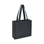 Recycled Cotton Pocket Tote - AWARE™ - Charcoal