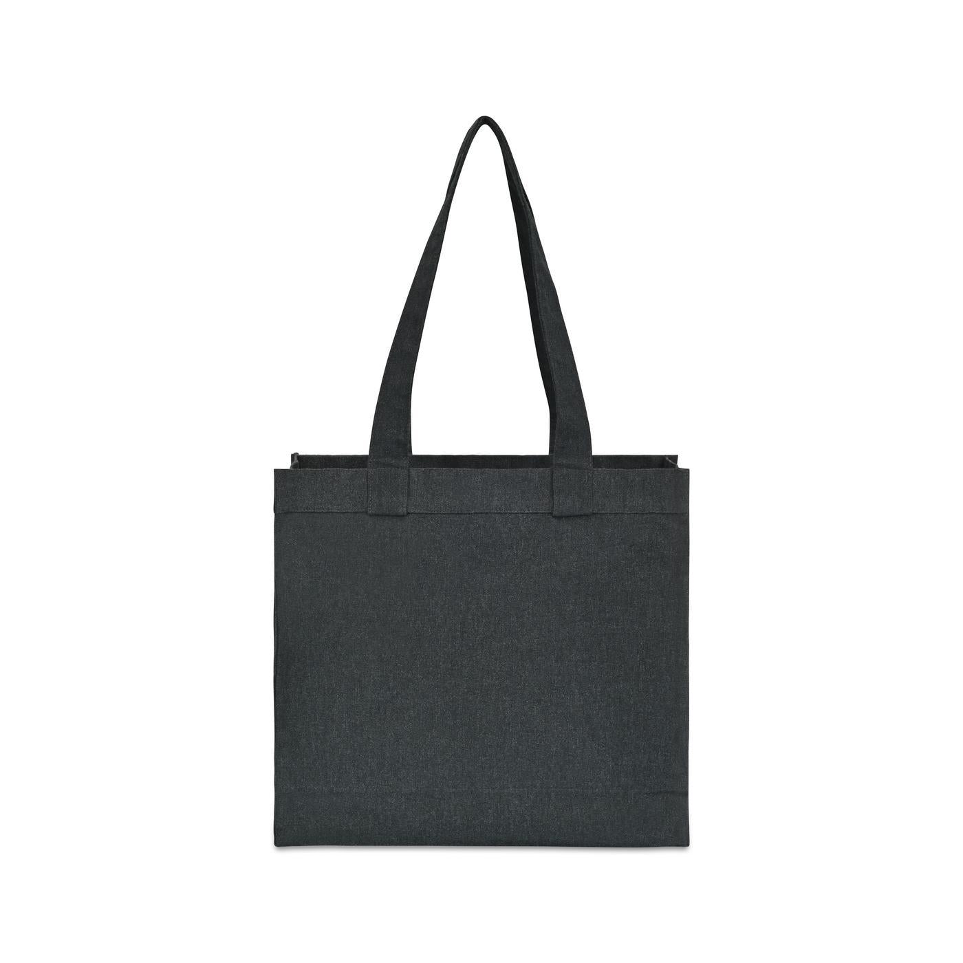 Recycled Cotton Pocket Tote - AWARE™ - Charcoal