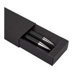 Mod Recycled Pen and Pencil Gift Set  in an open black box on a white background