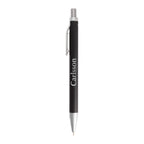 Black Beau Recycled Aluminum Gel Pen with a custom logo