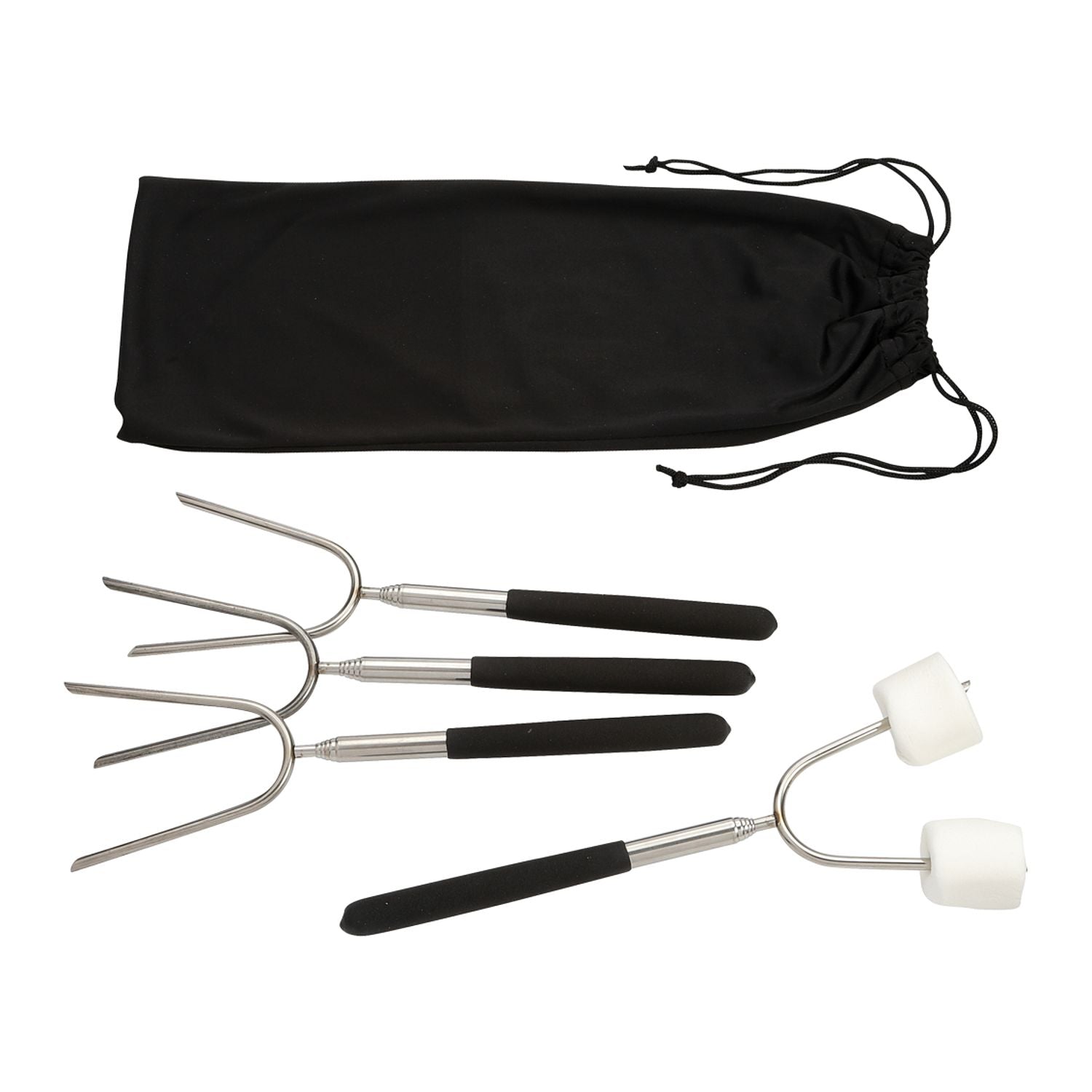 Extendable 34" Roasting Sticks with Carrying Case