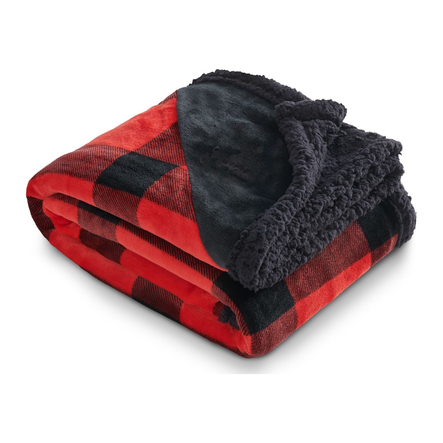 Field & Co.® Buffalo Plaid Sherpa Blanket