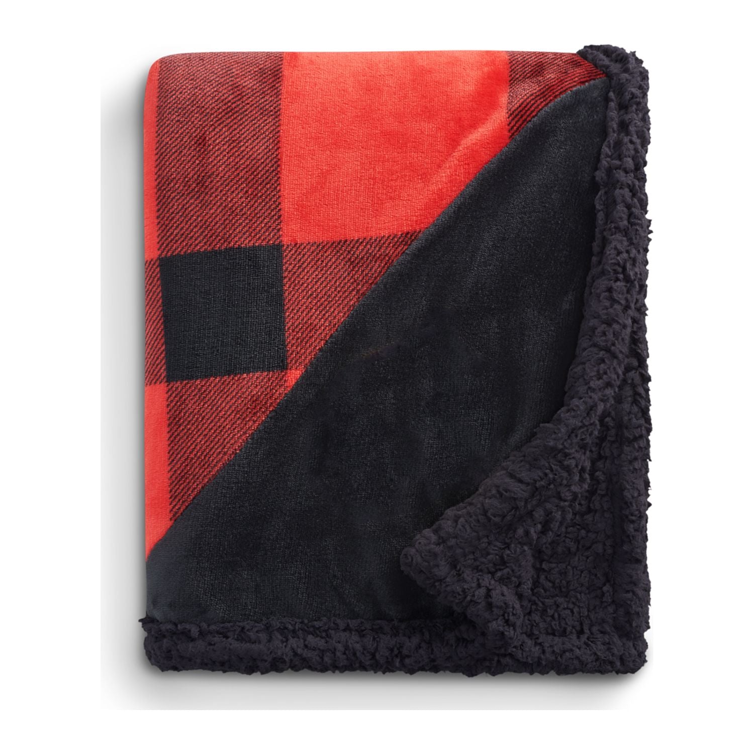 Field & Co.® Buffalo Plaid Sherpa Blanket