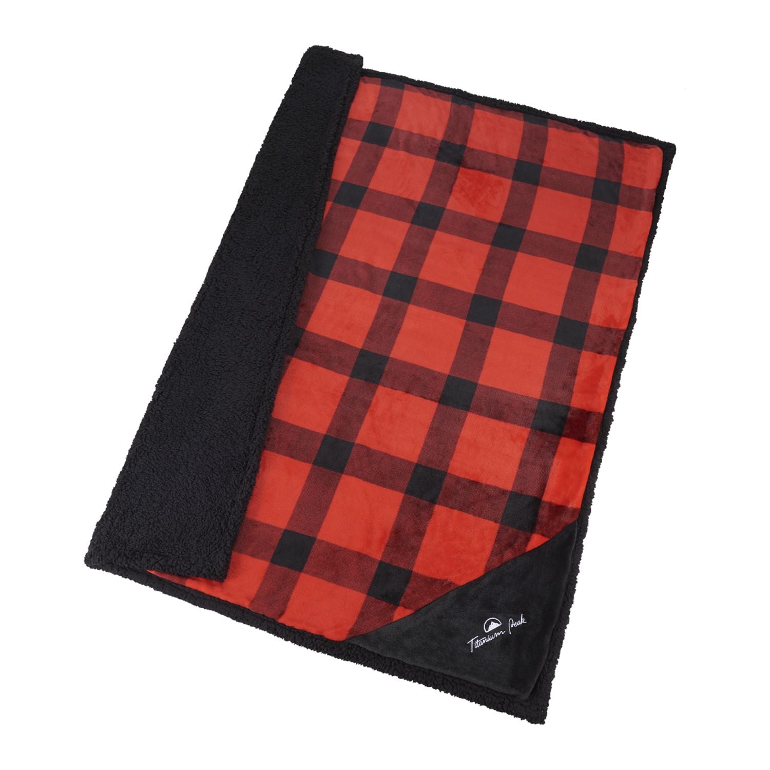 Field & Co.® Buffalo Plaid Sherpa Blanket