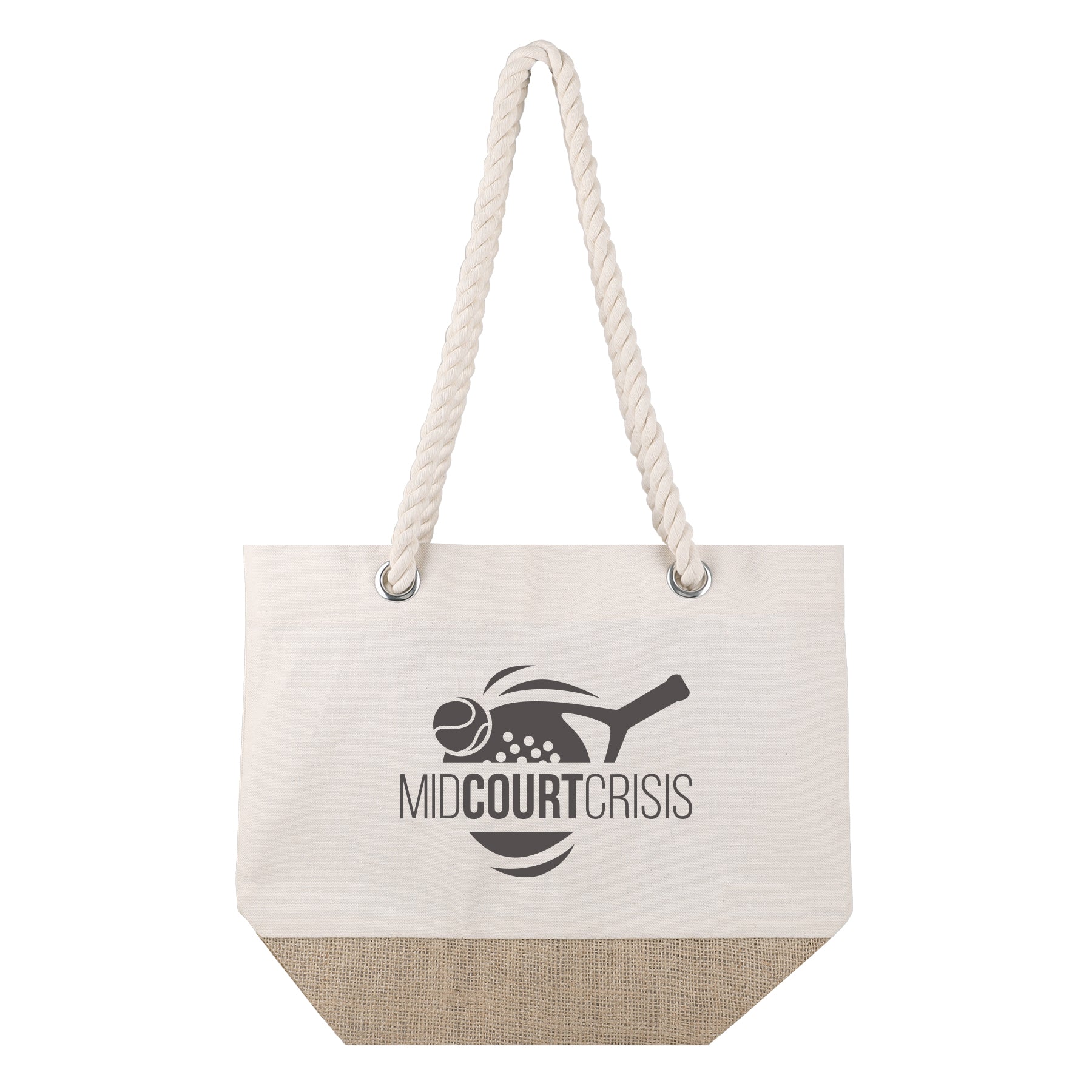 Tote bag with logo on a white background