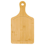 13.5" x 7" Bamboo Cutting Board Paddle Shape with Drip Ring
