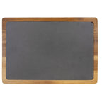 13" x 9" Acacia Wood/Slate Cutting Board