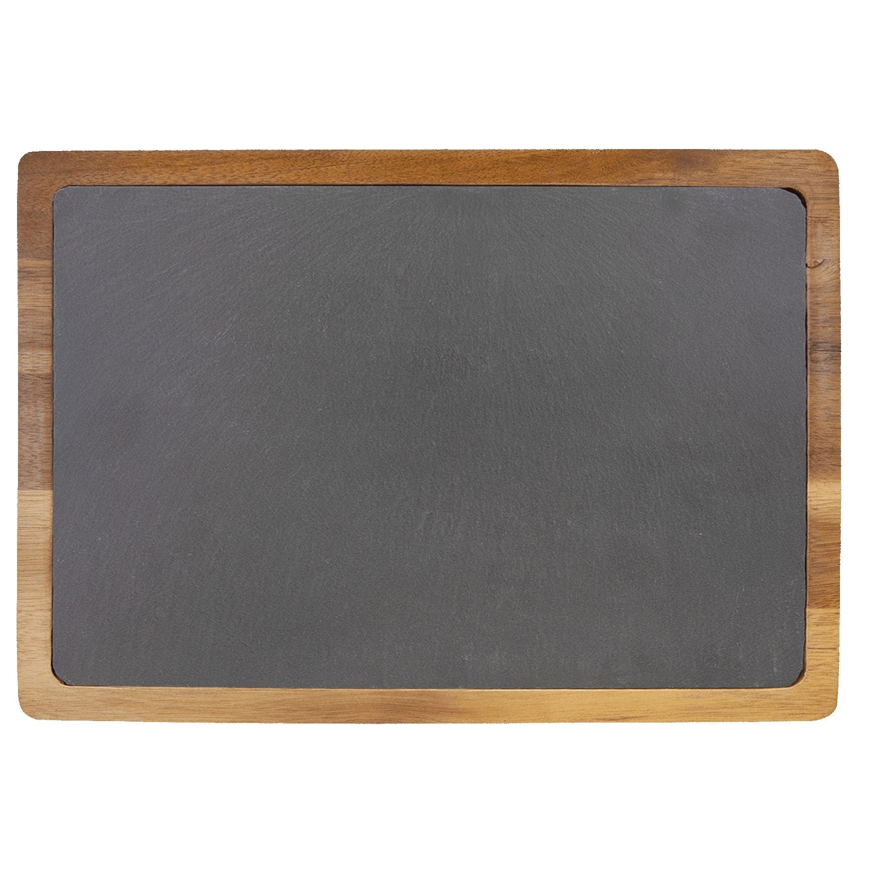 13" x 9" Acacia Wood/Slate Cutting Board