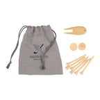 Bamboo Golf Tee Set with Recycled Pouch