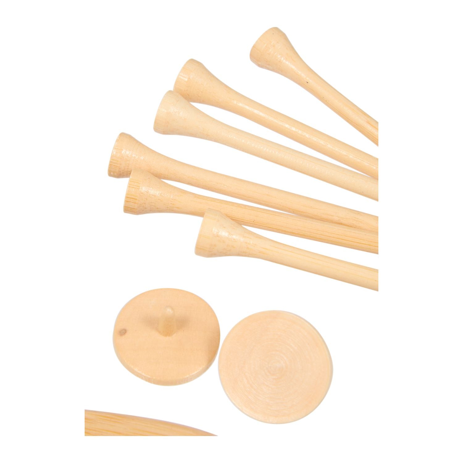 Bamboo Golf Tee Set with Recycled Pouch