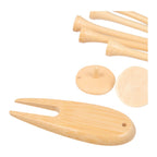 Bamboo Golf Tee Set with Recycled Pouch