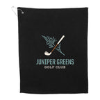 15" x 18" Recycled 300g Microfiber Waffle Towel - Black