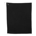 15" x 18" Recycled 300g Microfiber Waffle Towel - Black