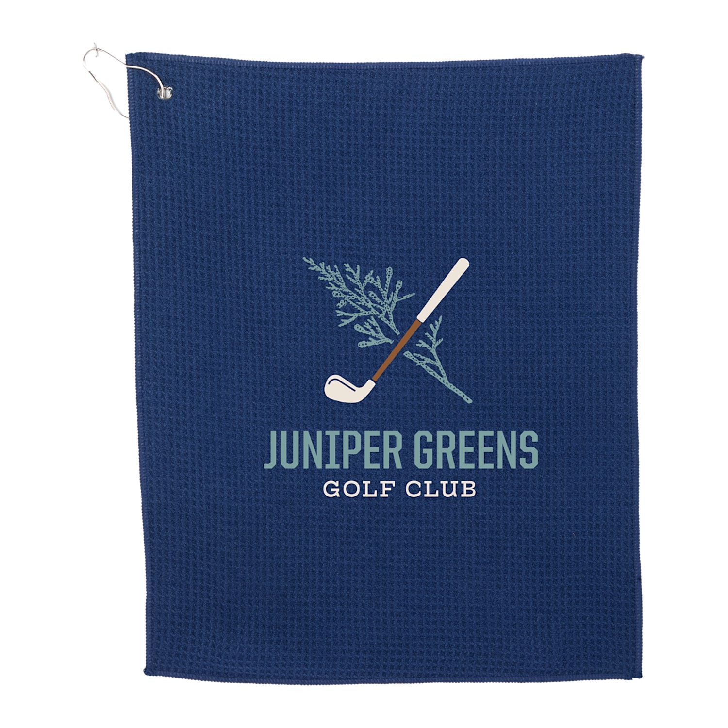 15" x 18" Recycled 300g Microfiber Waffle Towel - Navy
