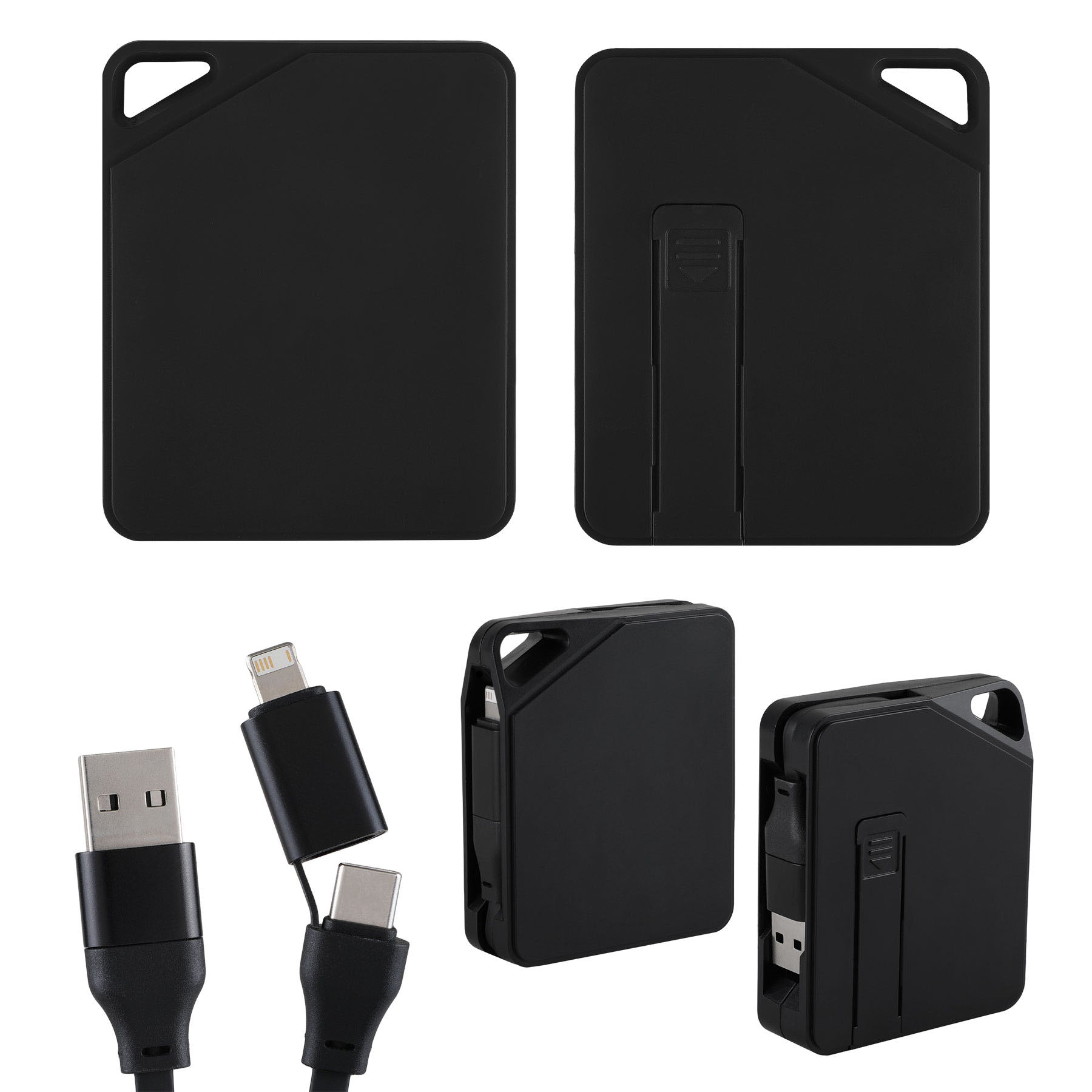 Retractable Charging Cable w/Phone Holder