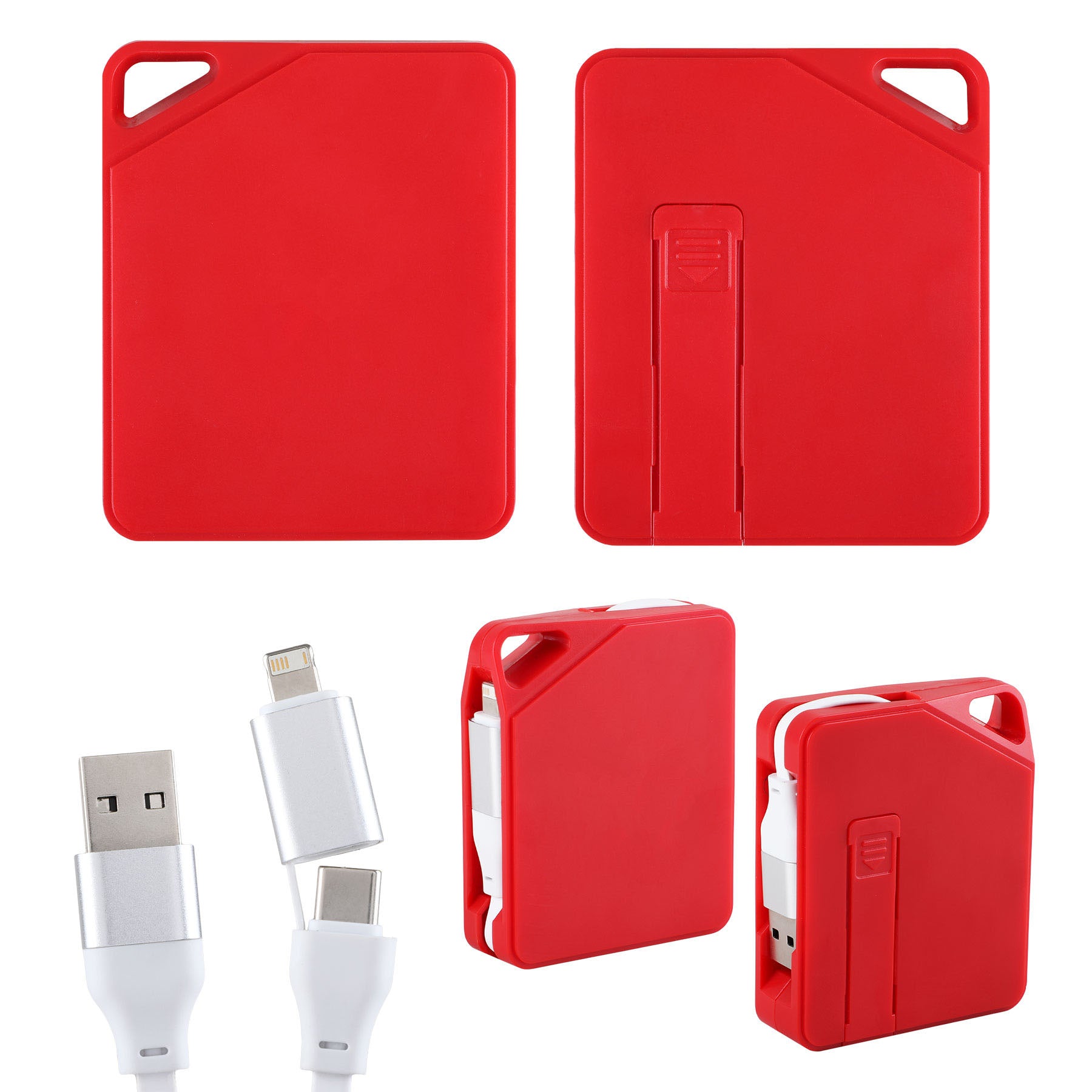 Retractable Charging Cable w/Phone Holder