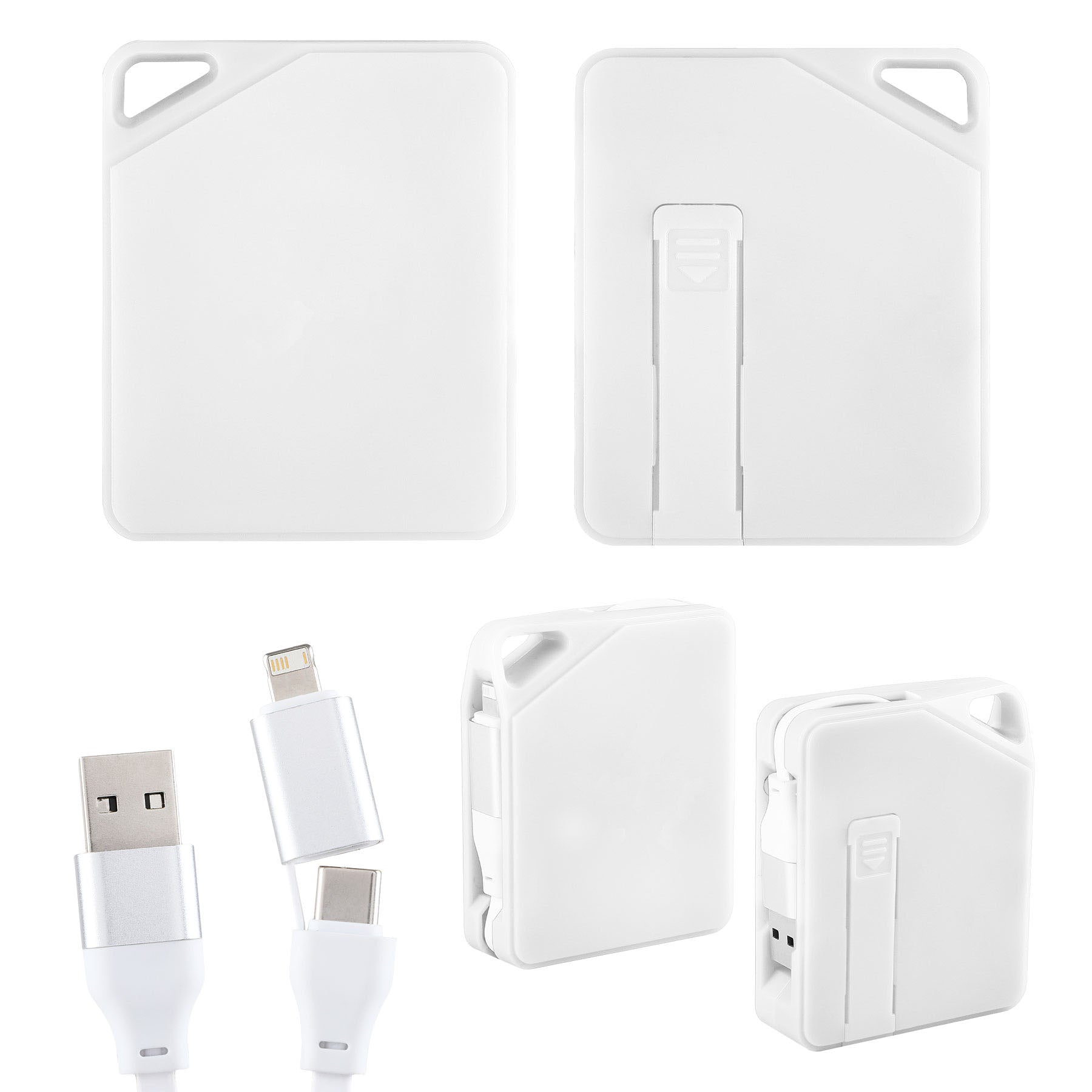 Retractable Charging Cable w/Phone Holder