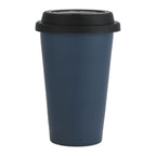 Navy I'm Not a Paper Cup 10 oz Ceramic Tumbler with Silicone Lid