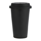 Black I'm Not a Paper Cup 10 oz Ceramic Tumbler with Silicone Lid