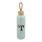 Tania 26 oz Bottle with FSC® Bamboo Lid - Blue Agave