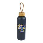 Tania 26 oz Bottle with FSC® Bamboo Lid - Nightfall Blue