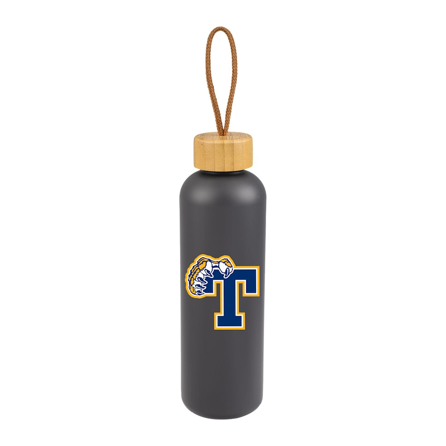 Tania 26 oz Bottle with FSC® Bamboo Lid - Stone