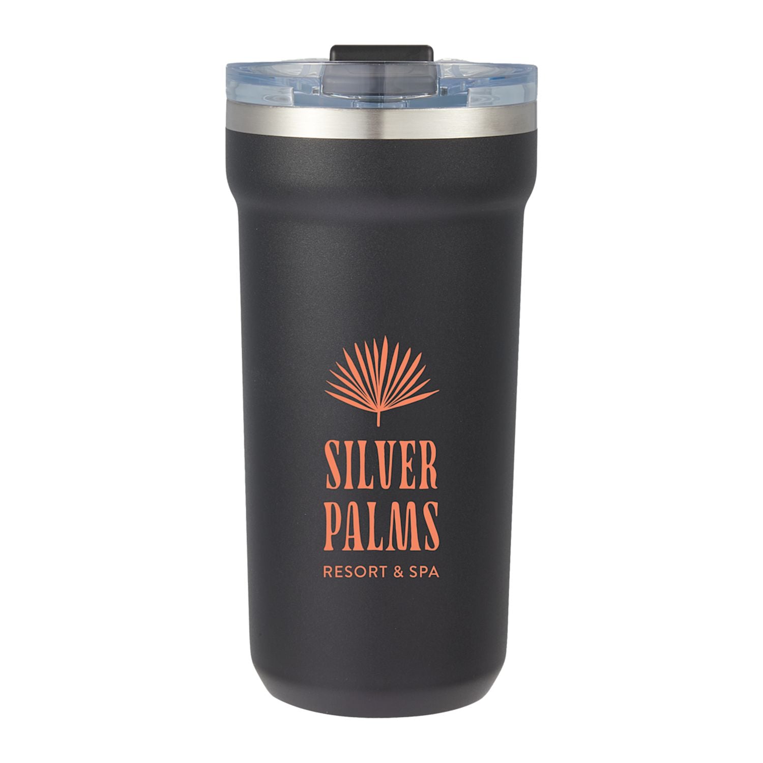 Catone 20 oz Recycled Vacuum Tumbler with Slider Lid - Black