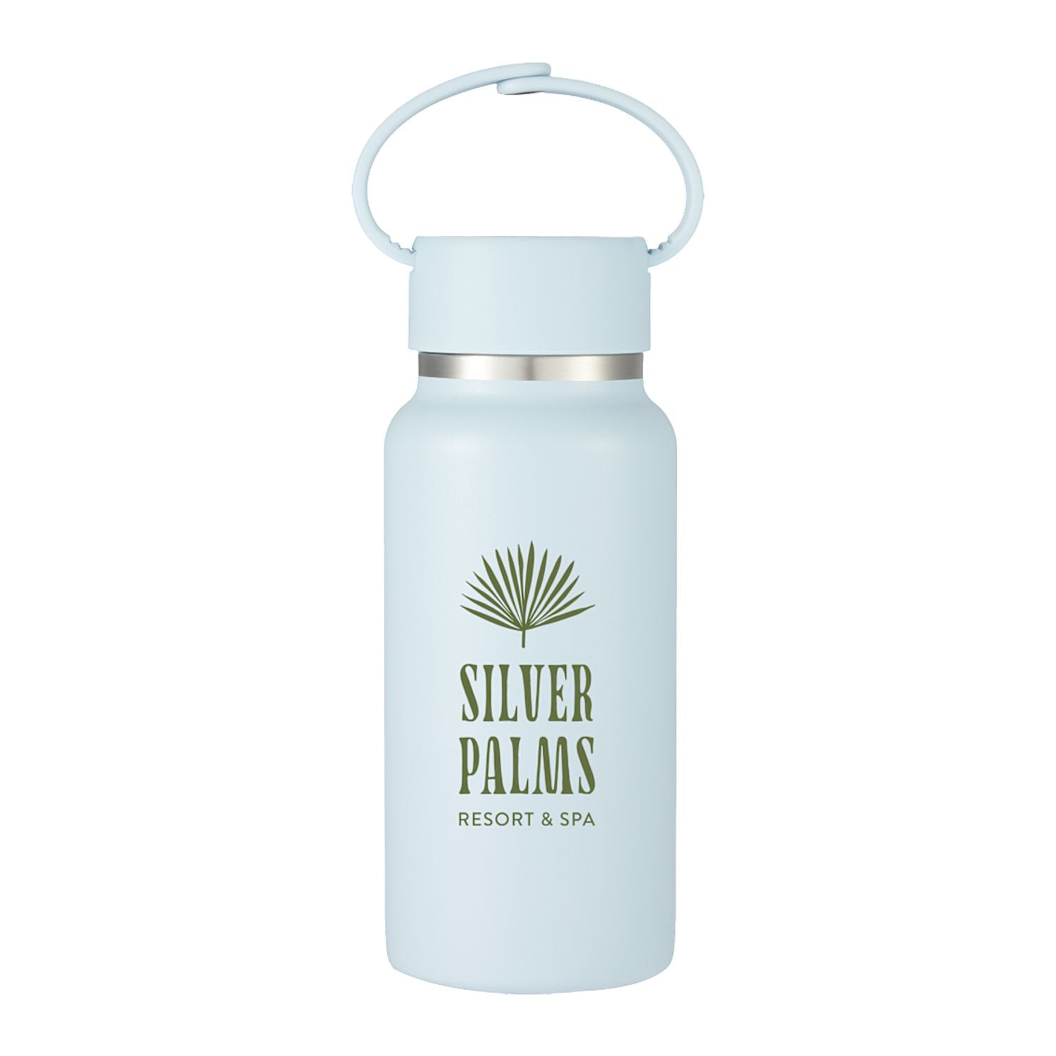 Mini Thor 8oz Vacuum Insulated Bottle with Clip Handle - Light Blue